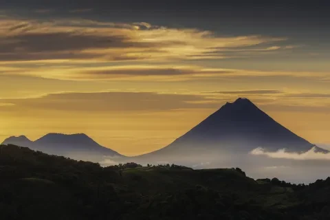 Zona Norte Tilaran Volcano aerial view
