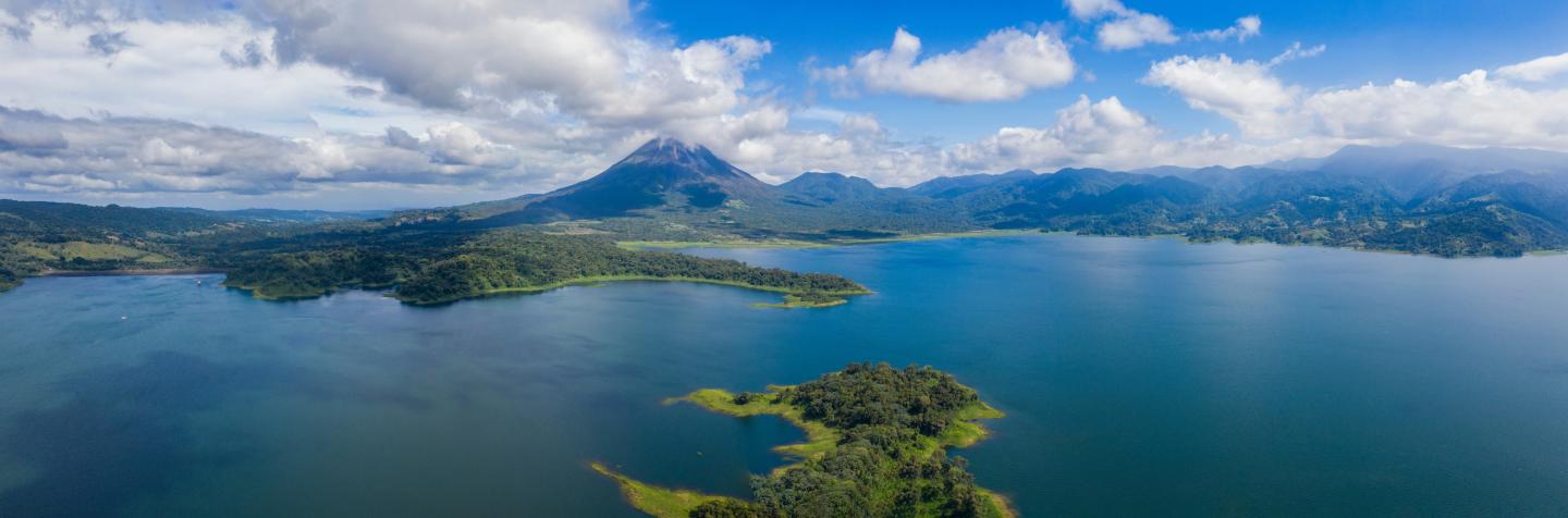 plane view of costa rica islands