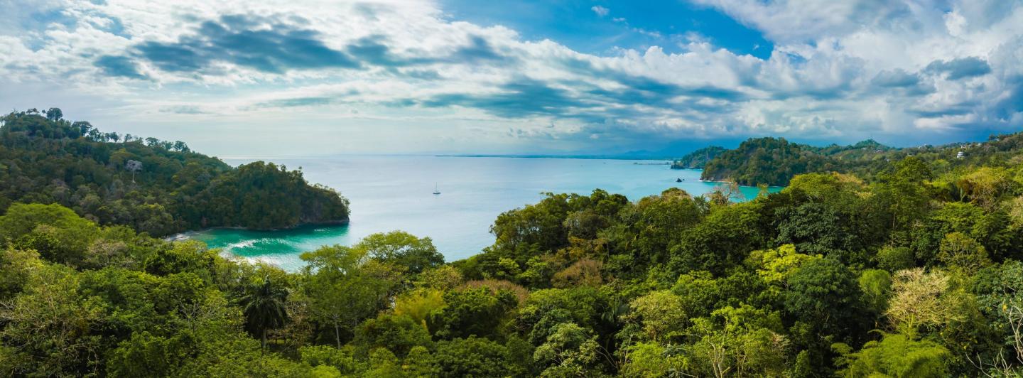 Scenic view of Manuel Antonio on Costa Rica's Central Pacific coast